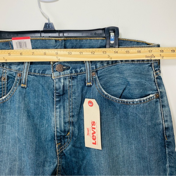 Levis 559 Denim Jeans Mens W 34 L 30 Blue Medium Wash New With Tags Relaxed Fit - Picture 8 of 9